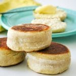 Sourdough English Muffins are a delicious use for sourdough starter removed when feeding!