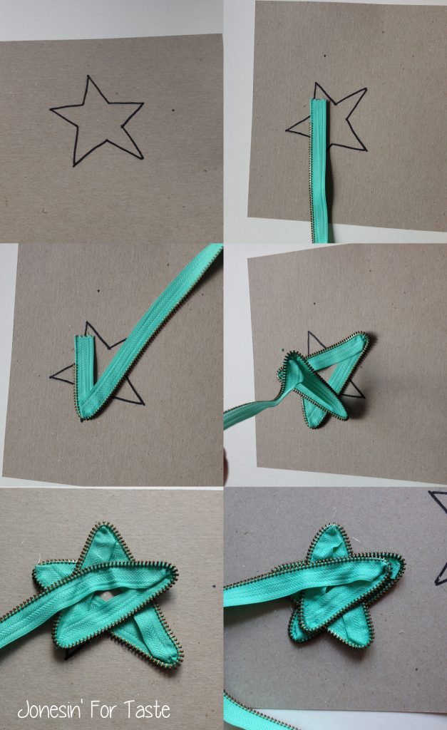 DIY Zipper stars-Upcycle old zippers into cute accessories | Jonesin' For Taste