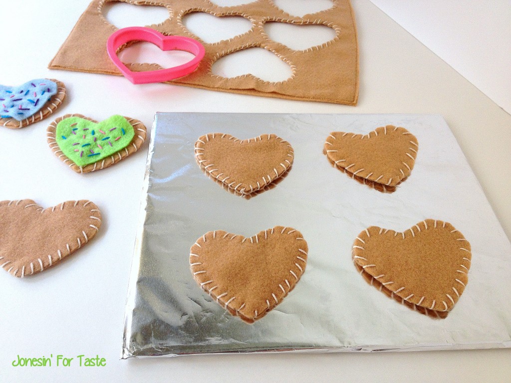 DIY Play Cookie Sheet recycle cardboard with foil and hot glue