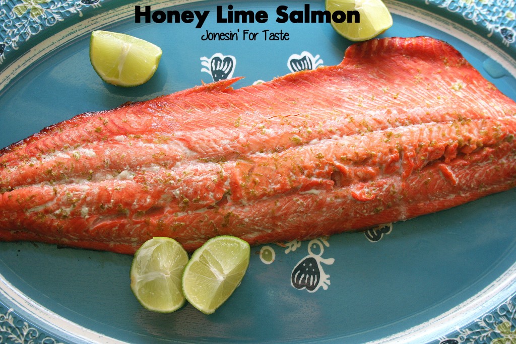 Honey Lime Salmon is a great option for an easy weeknight dinner.  Pair with quinoa and sugar snap peas for a healthy rounded meal.