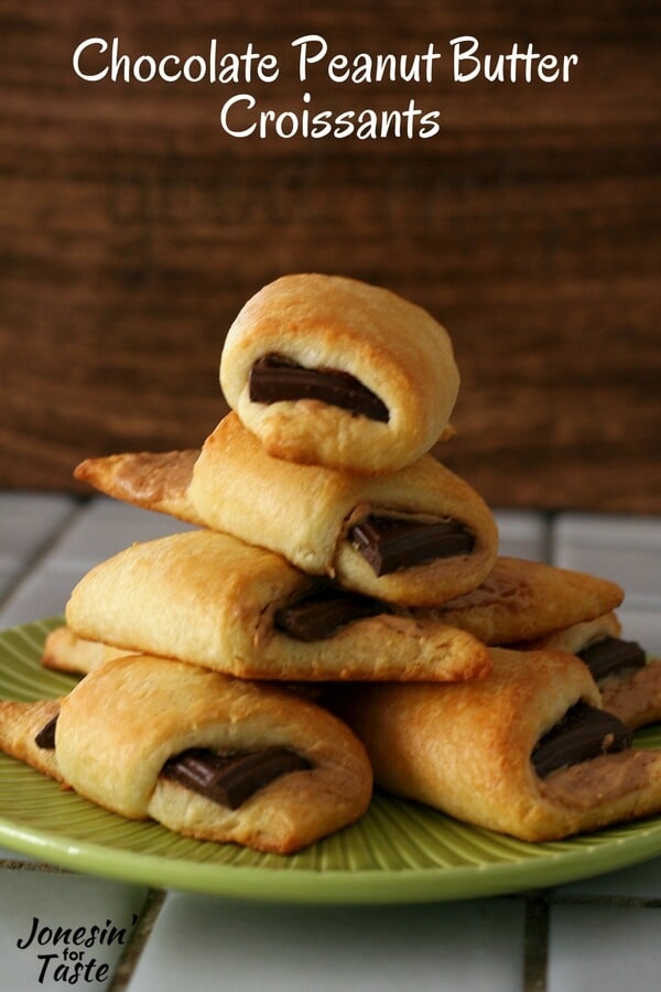 Easy Chocolate Peanut Butter Croissants