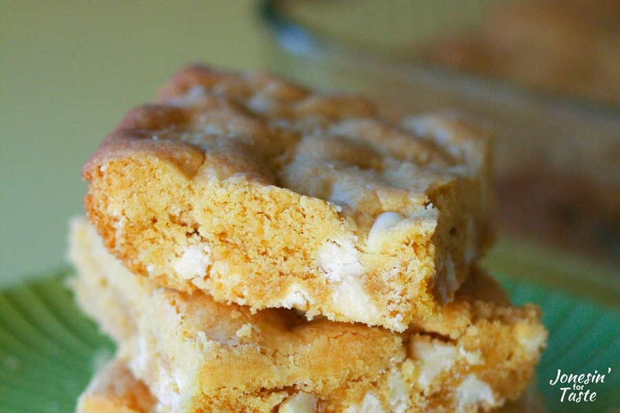 White Chocolate Chip Peanut Butter Bars