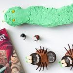 Harry Potter spider and Basilisk cupcake on a white table