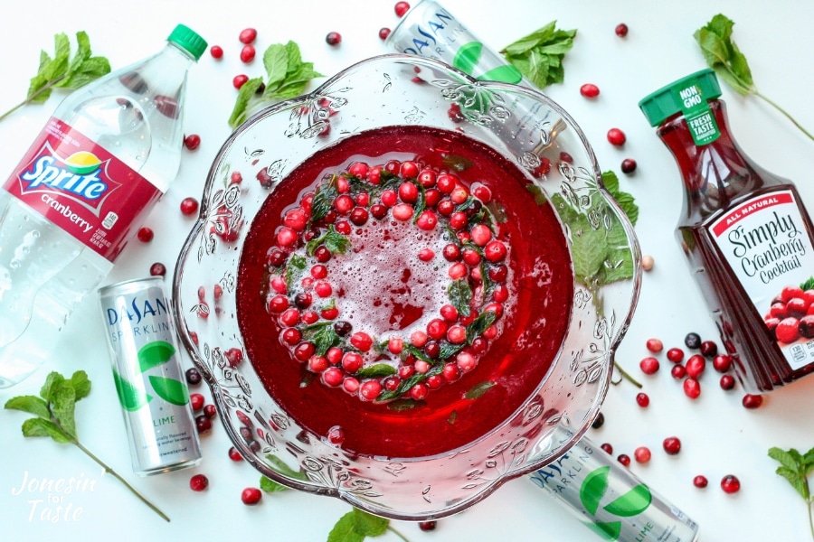 Festive Cranberry Holiday Punch