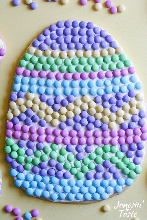 An Easter Egg Cookie Pizza
