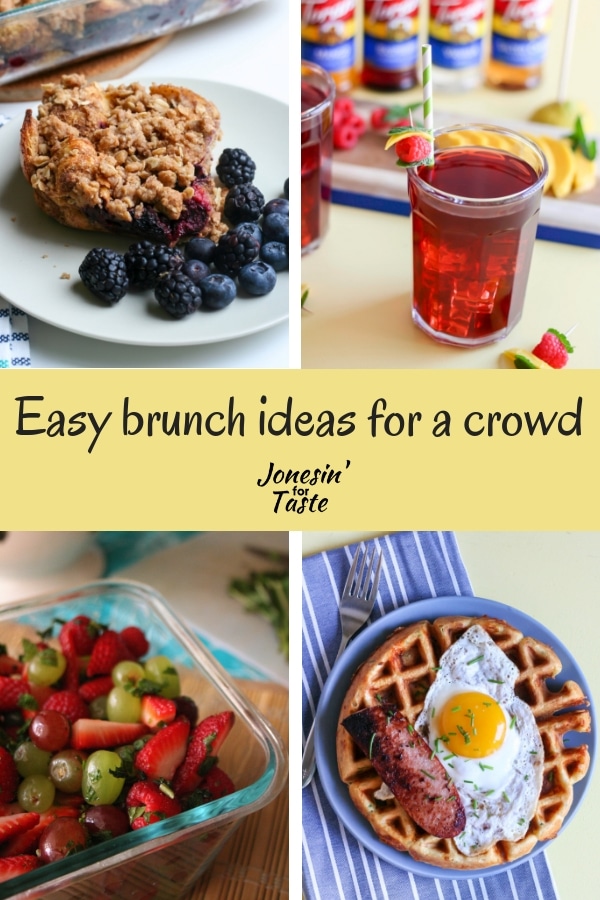 Collage of brunch ideas