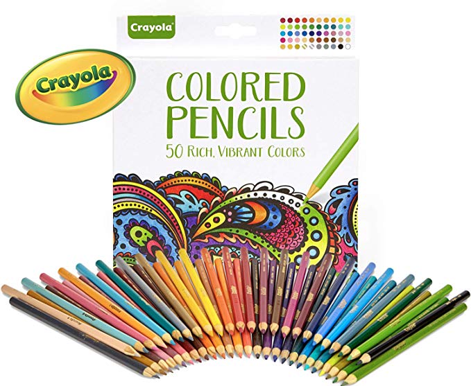Crayola Colored Pencils, Pre-Sharpened, 50 Count