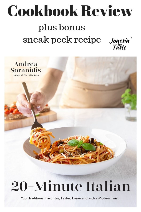cover of 20 minute Italian cookbook