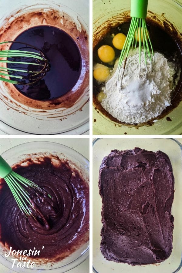 steps to making the brownies