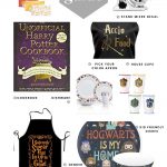 collage showing various harry potter themed gifts