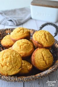 a bunch of sweet potato muffins in a platter